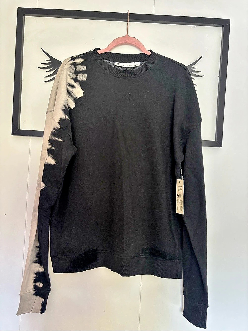 No Boundaries Black Tie-Dye Long Sleeve
